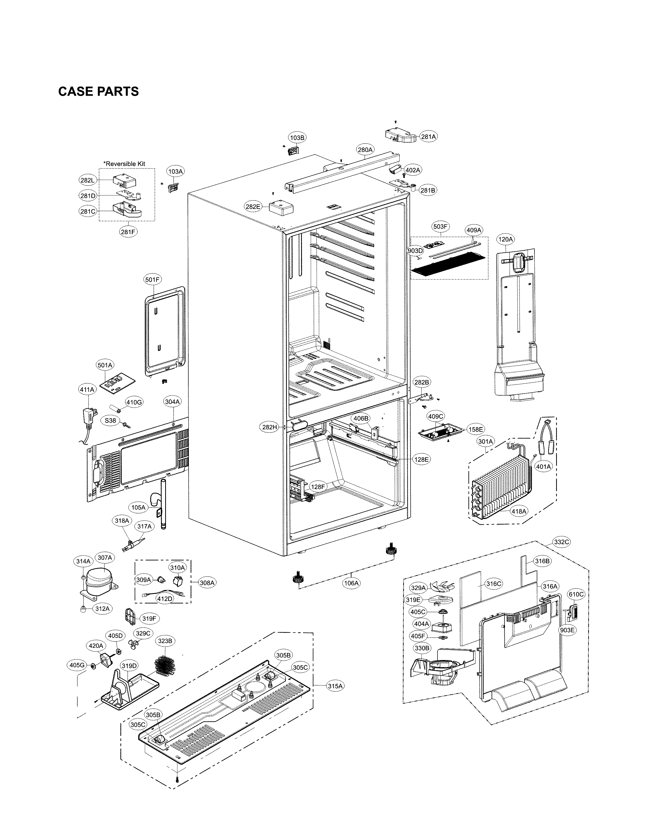 Case parts