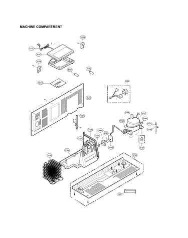 Machine compartment parts