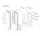 LG LSXS26366S/01 refrigertaor door parts diagram