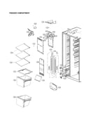 Freezer compartment parts