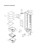 Refrigerator compartment parts