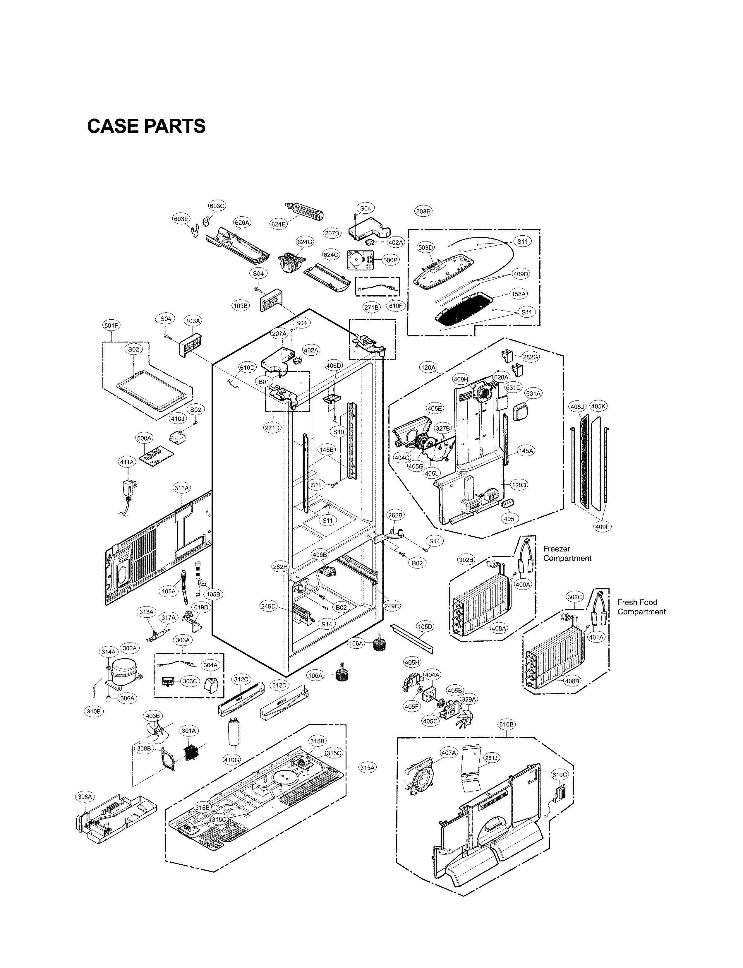 Case parts
