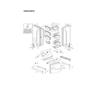 LG LFX31925ST/03 door parts diagram