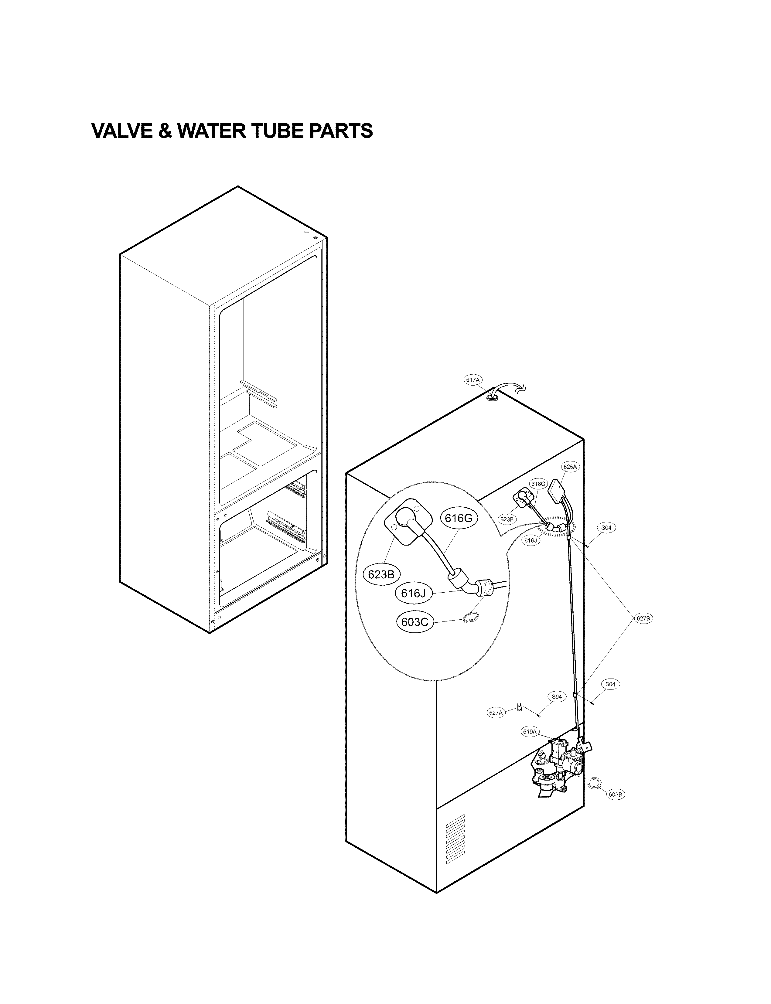 Valve and water parts