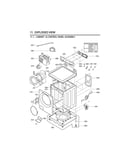 Cabinet and control parts