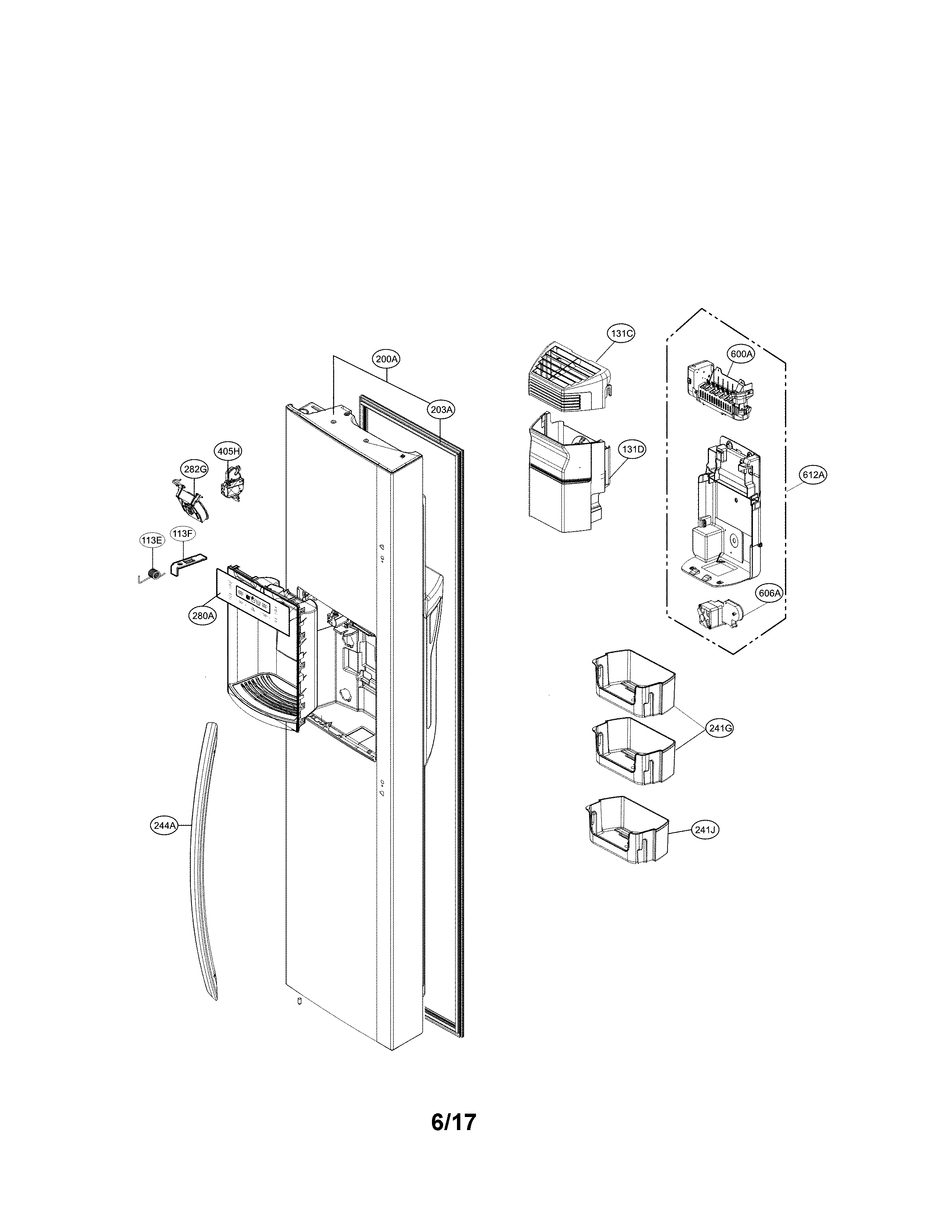 FREEZER DOOR PARTS