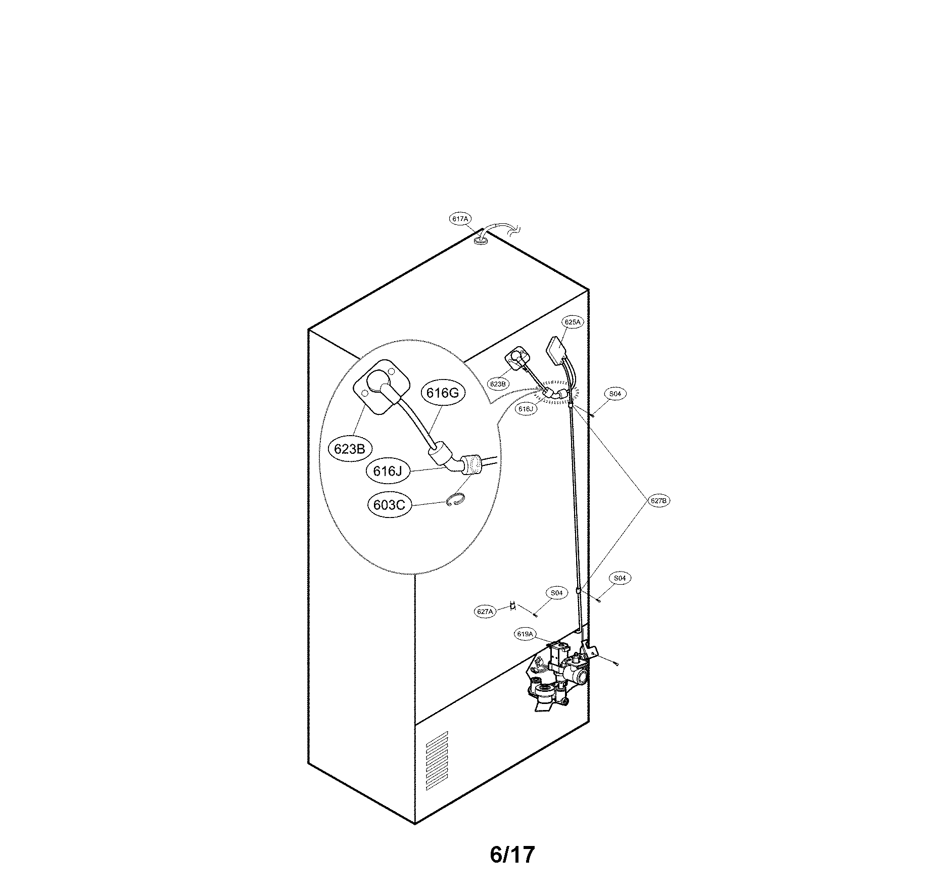 Valve and water parts