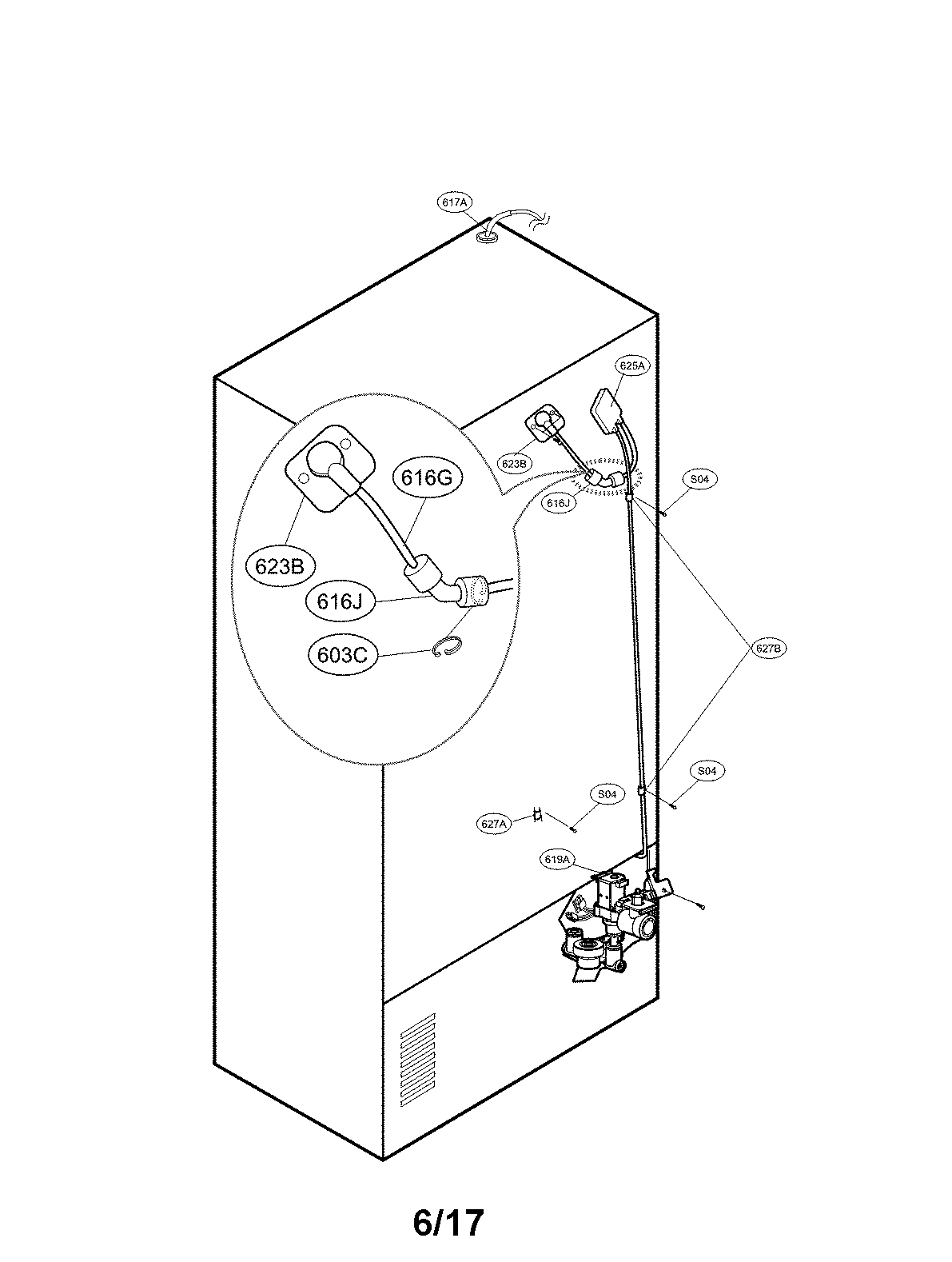 Valve and water parts
