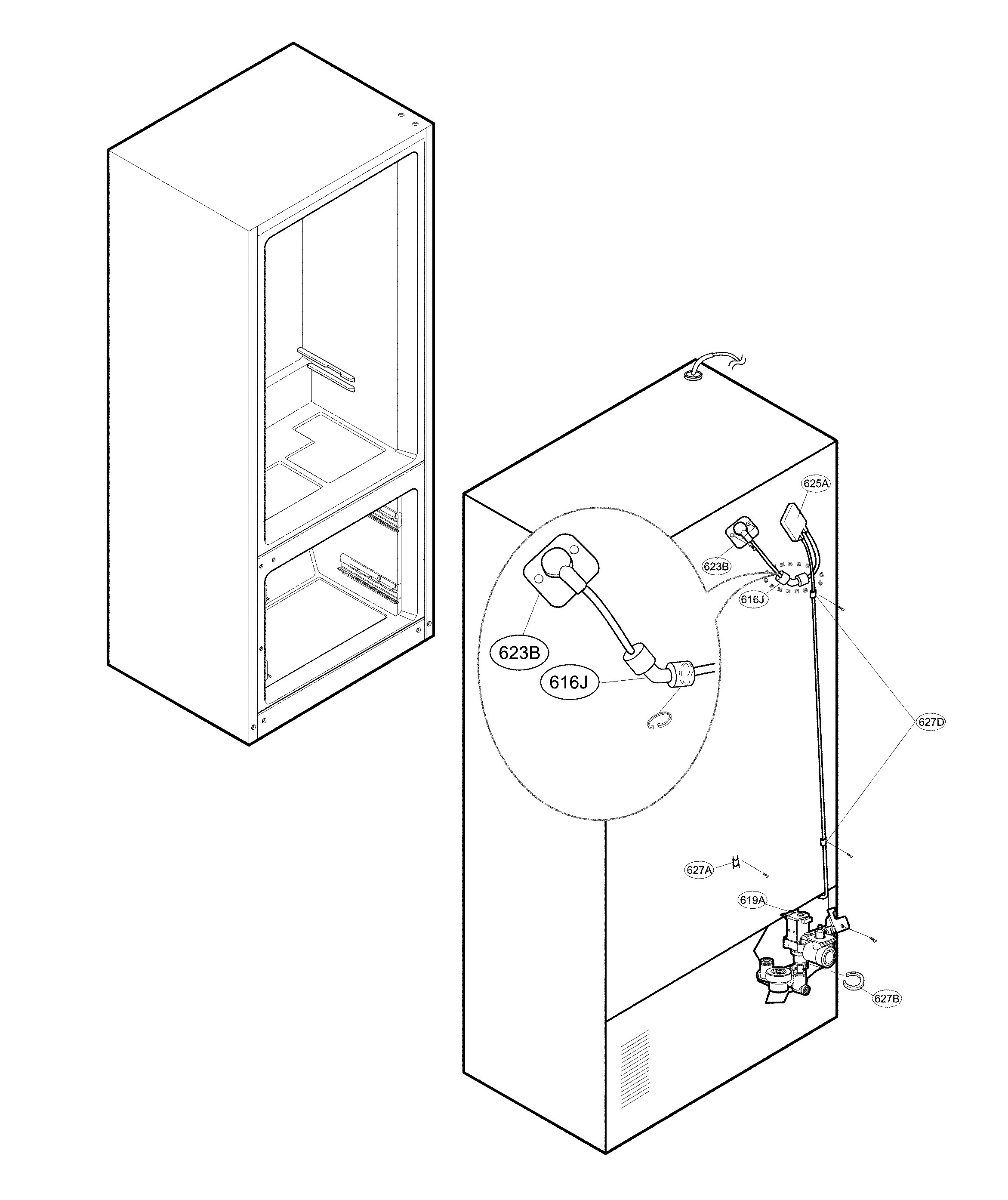 Valve and water parts