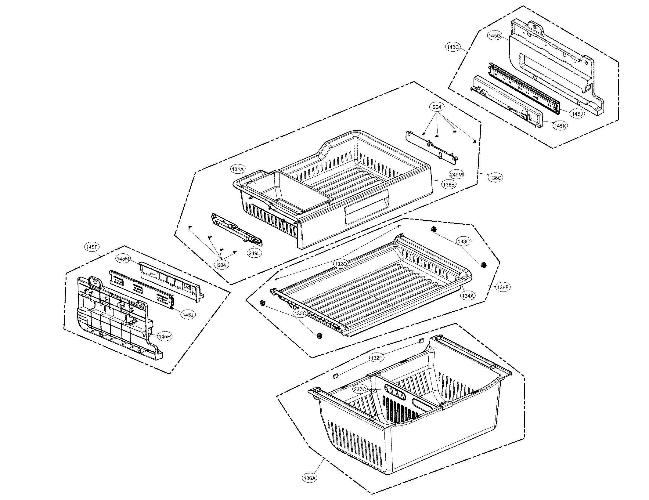 Freezer parts
