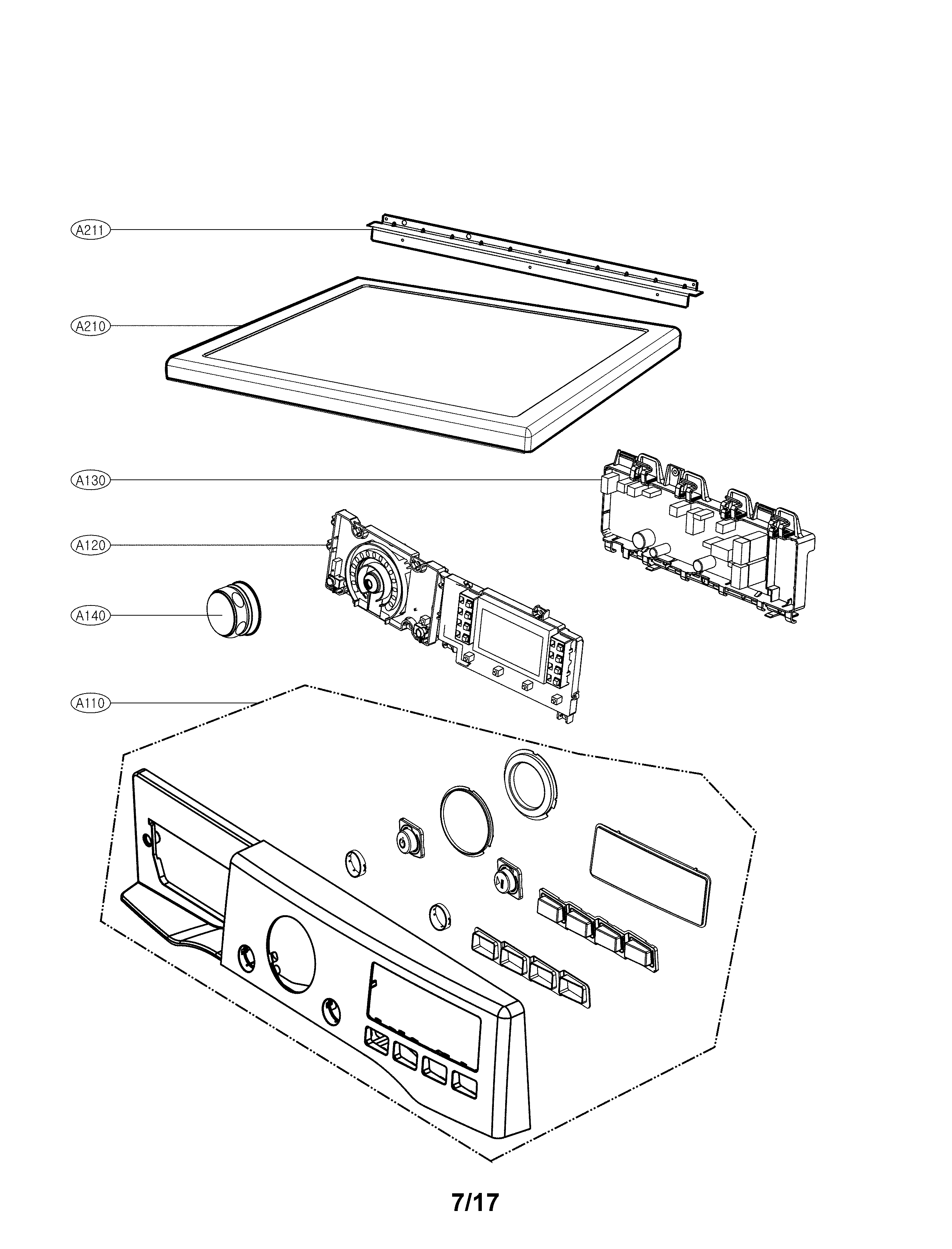 Control panel parts