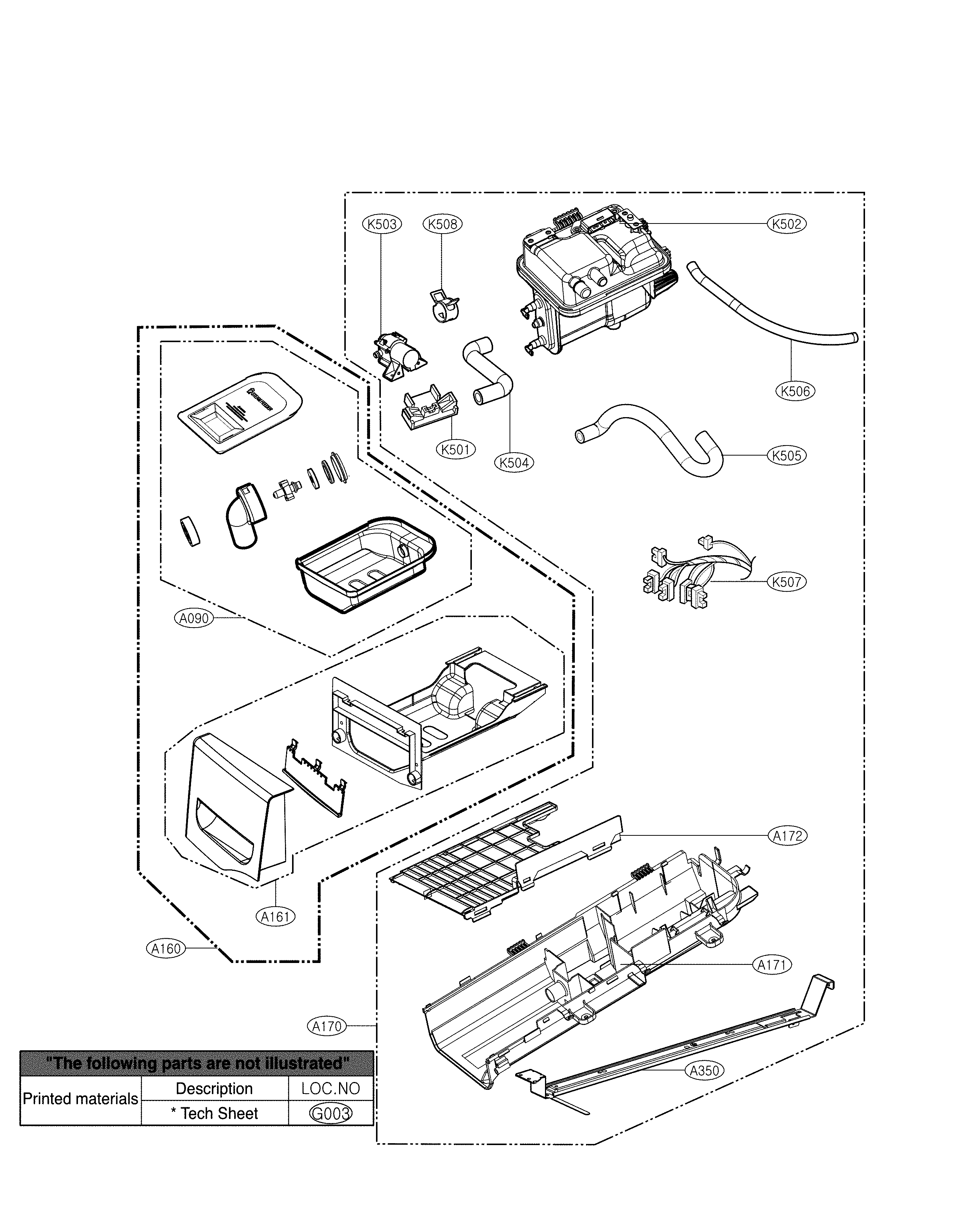 Panel and drawer parts