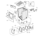 LG DLEX3250R cabinet parts diagram