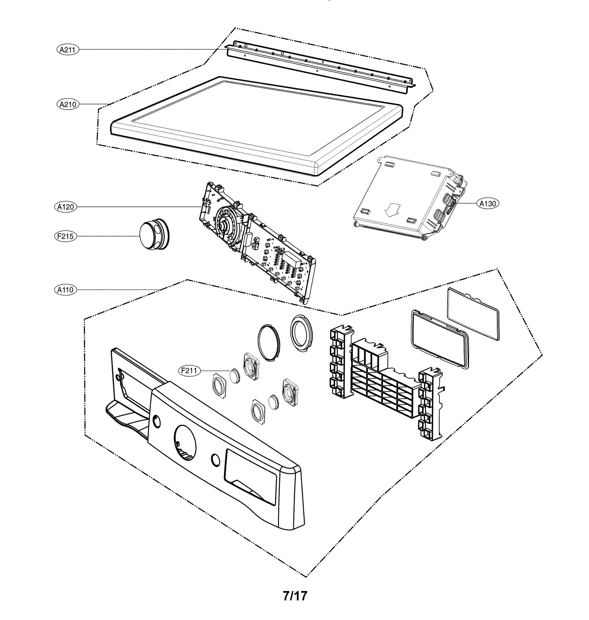 Control panel parts
