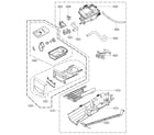 LG DLGX8101V/00 panel and drawer parts diagram