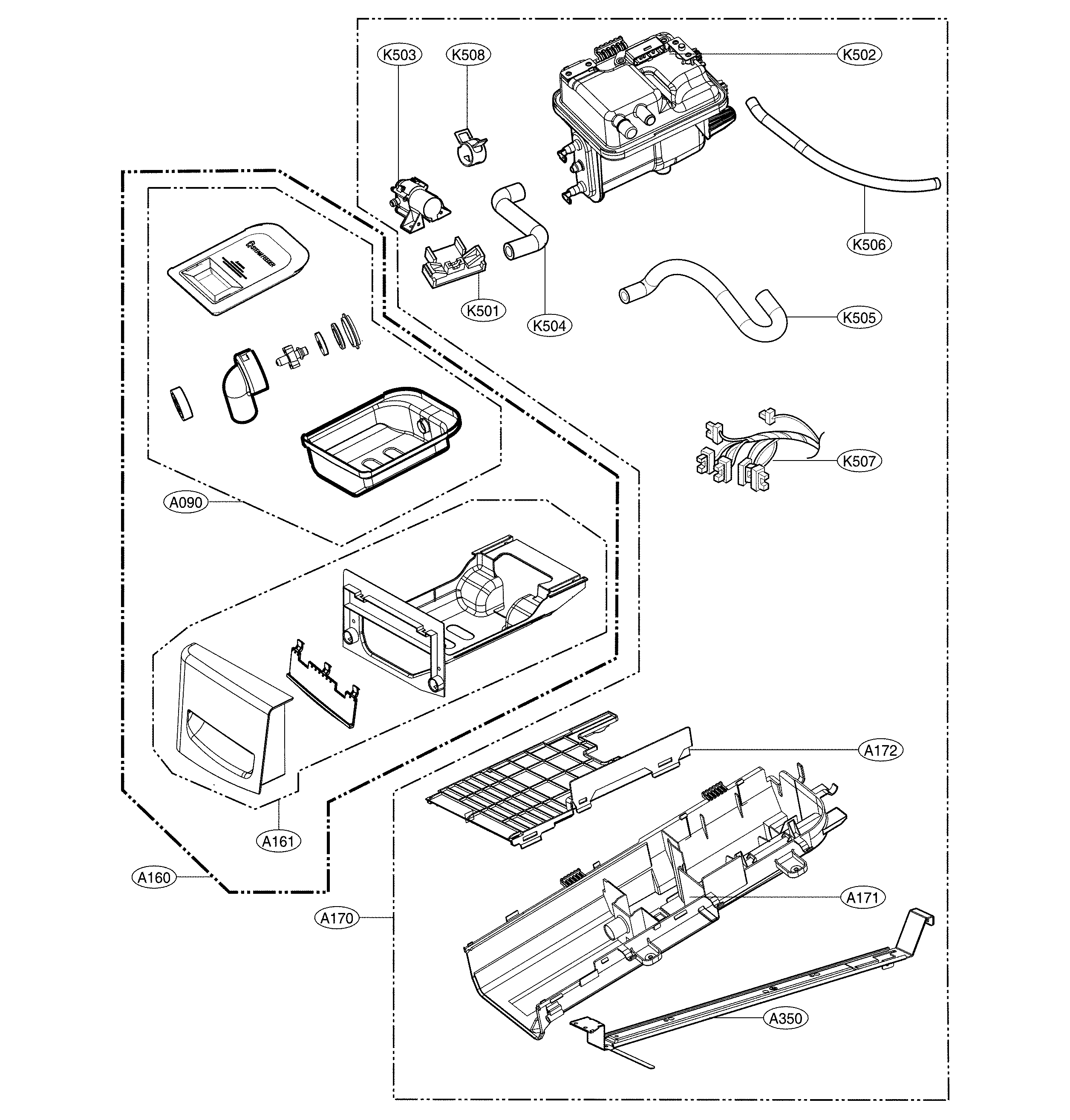 Panel and drawer parts