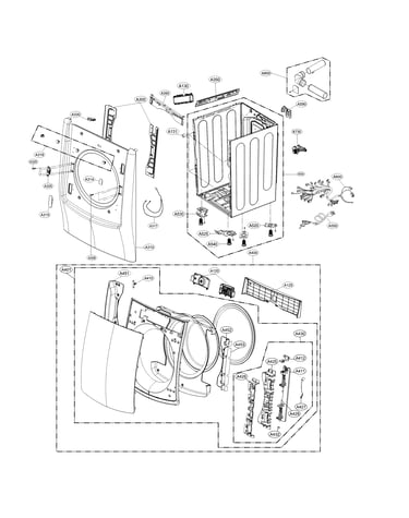 Cabinet and door parts
