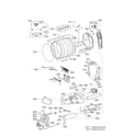 LG DLGX9501K drum & motor parts diagram