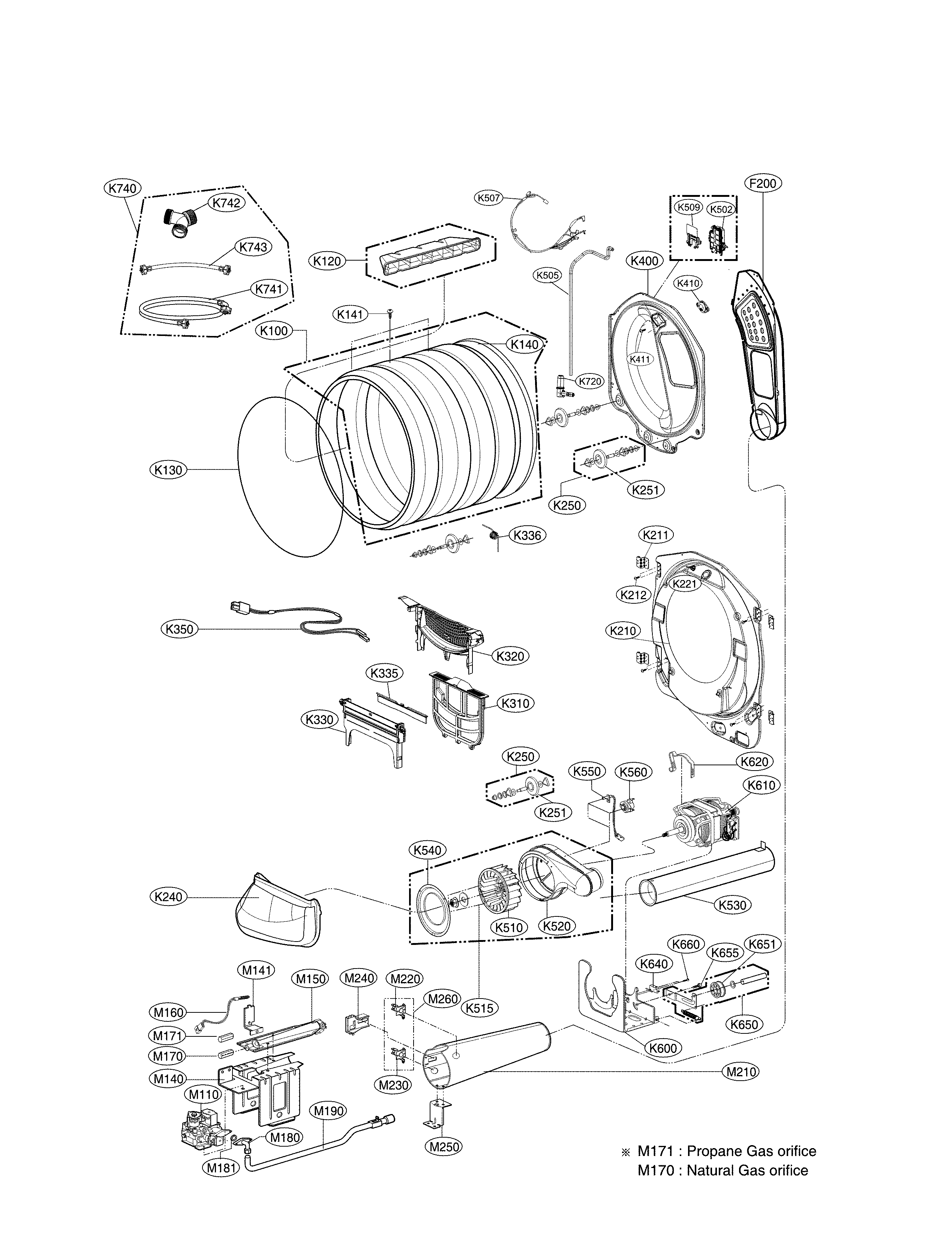 Drum & motor parts
