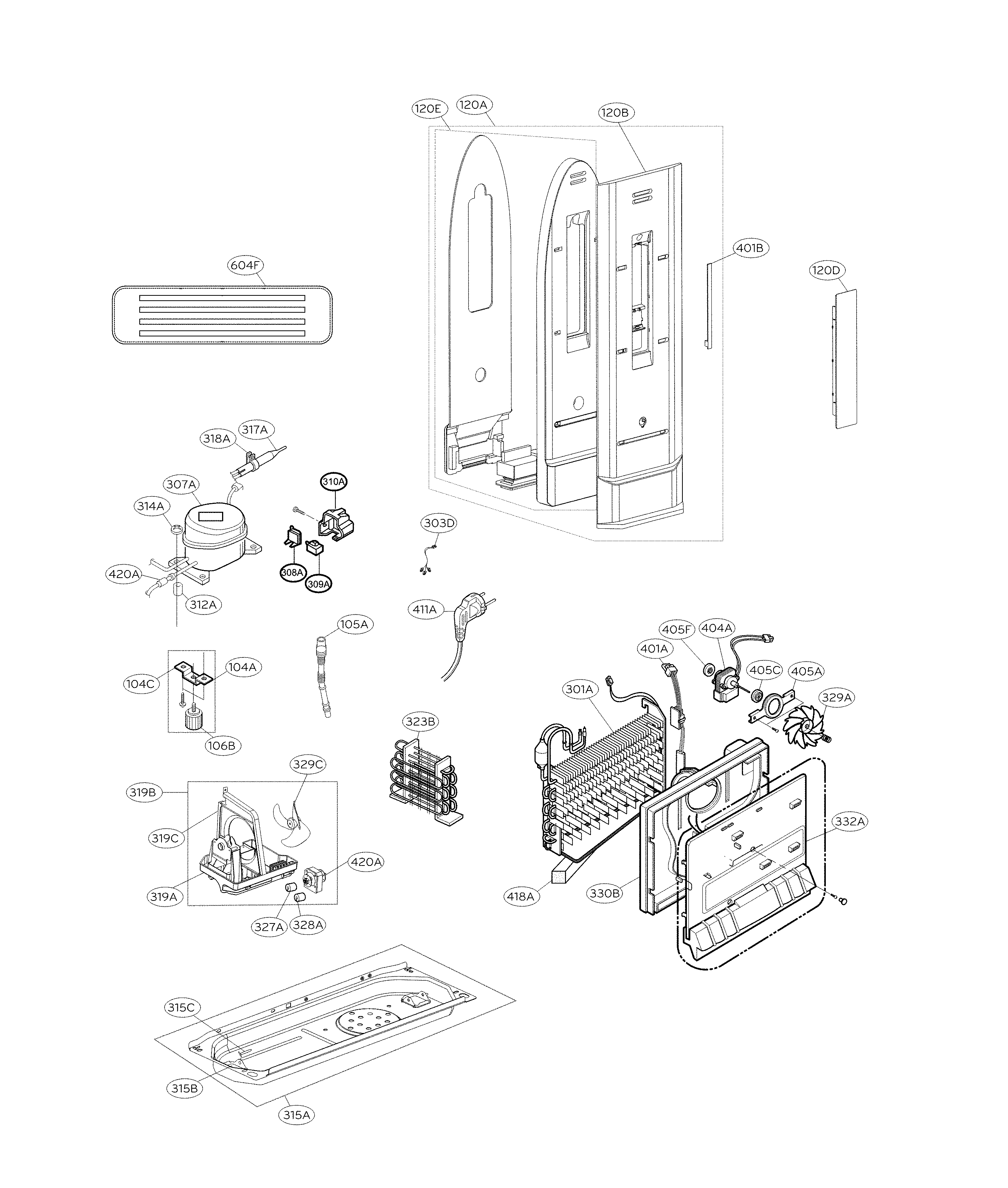 Freezer parts