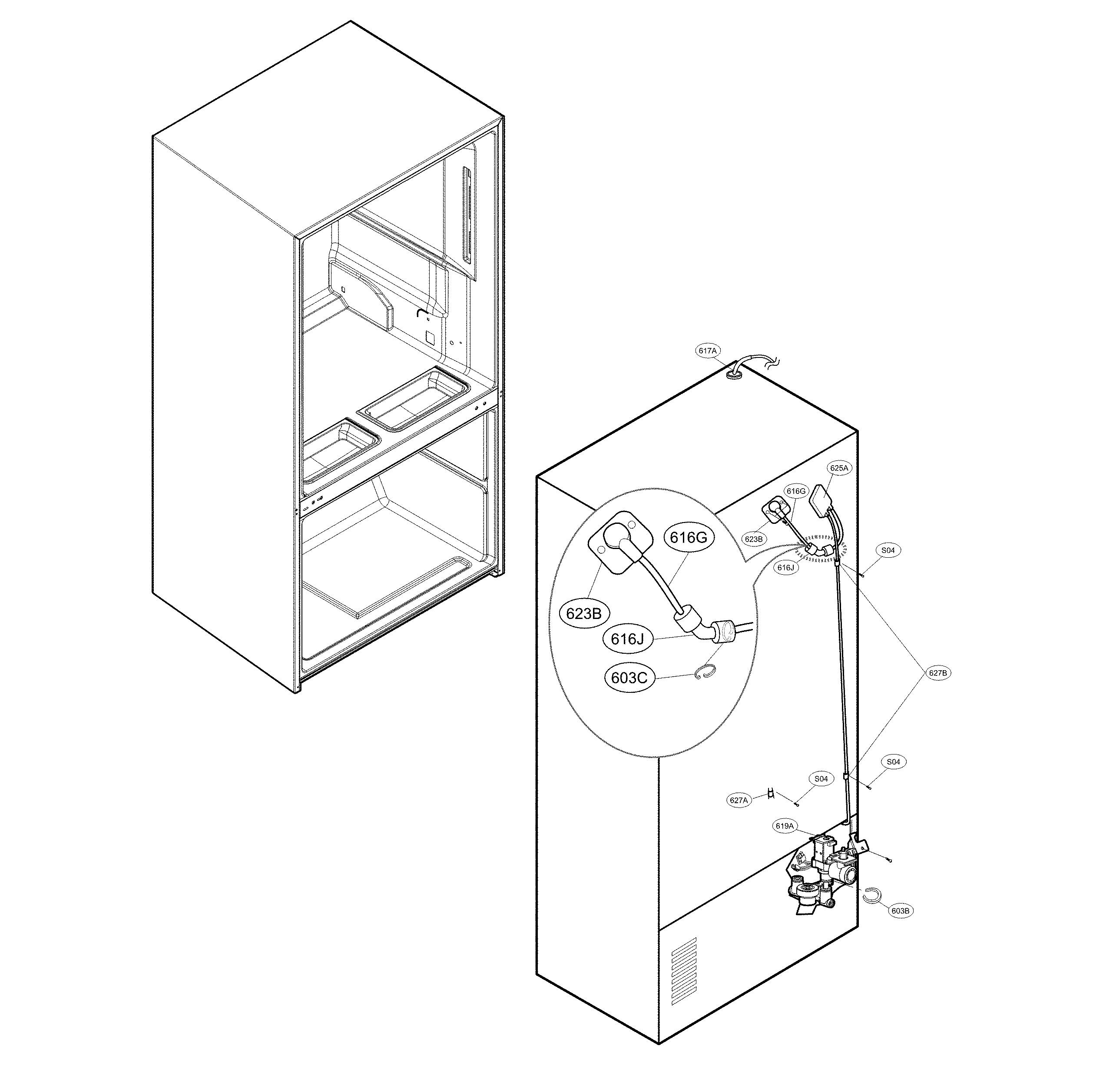 Valve and water parts