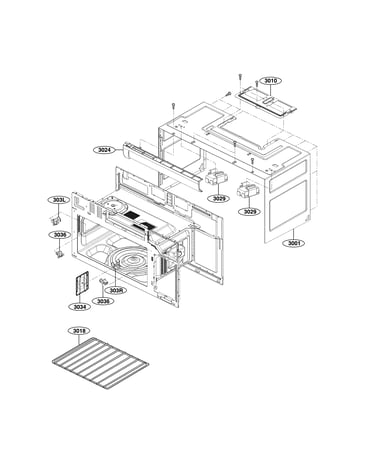 Oven cavity parts