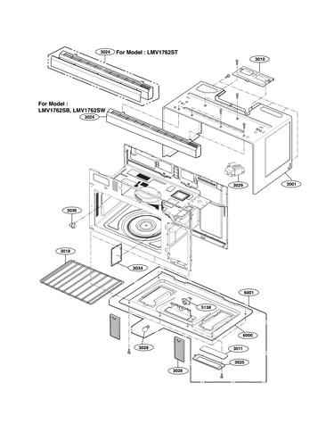 Oven cavity parts