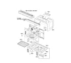 LG LMV1762ST/00 oven cavity parts diagram