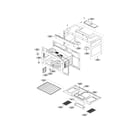 LG LMVM2033SW/00 oven cavity parts diagram