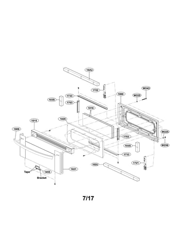 Upper door parts
