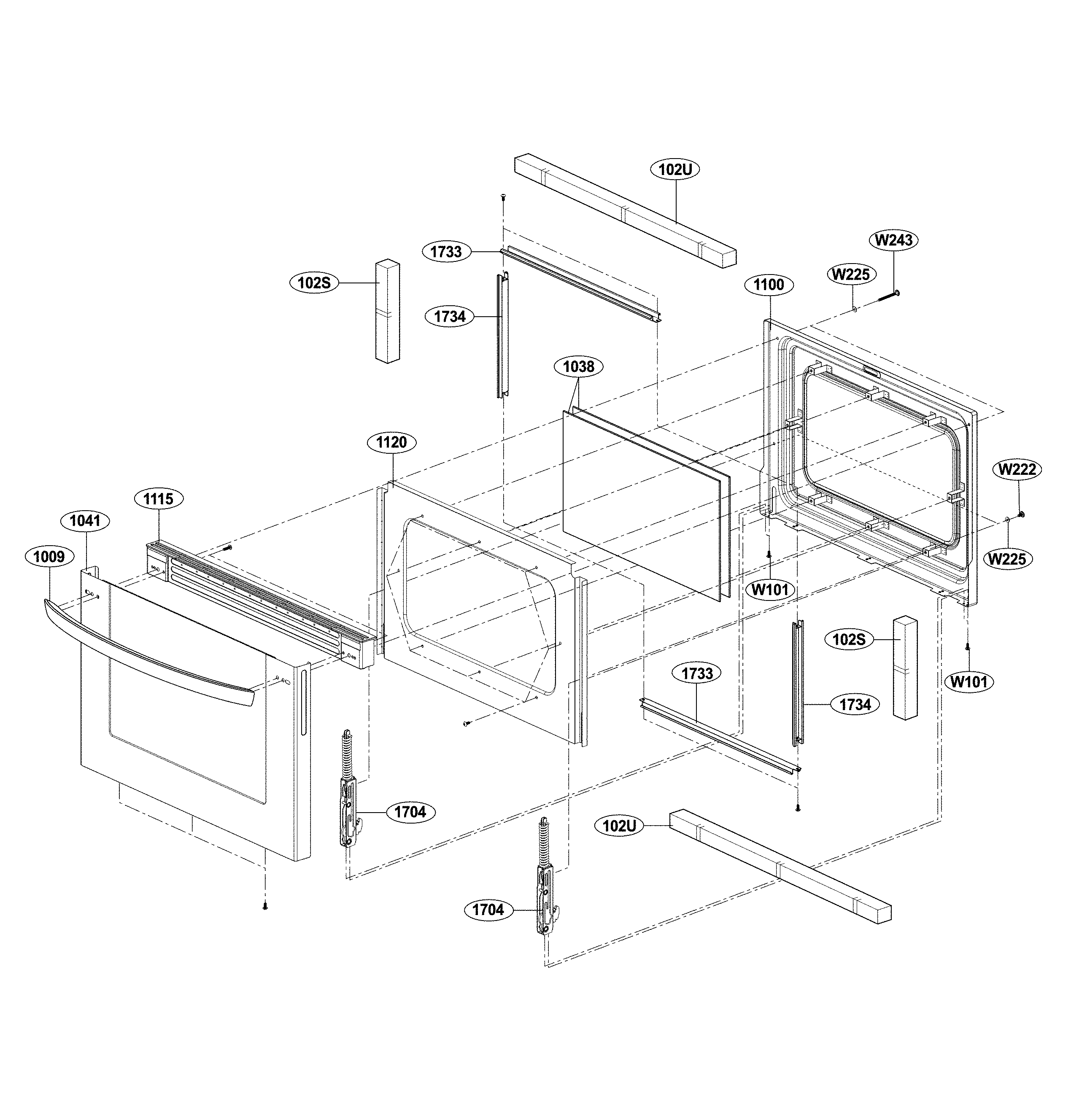 Lower door parts