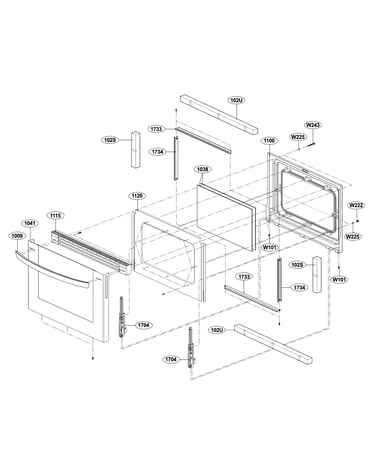 Lower door parts