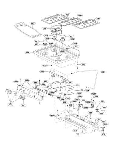 Cooktop parts