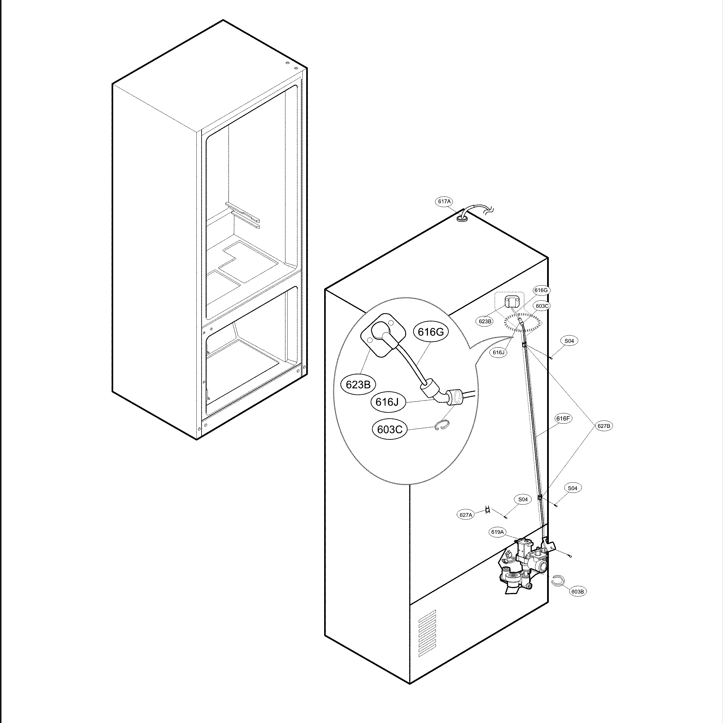 Valve and water parts
