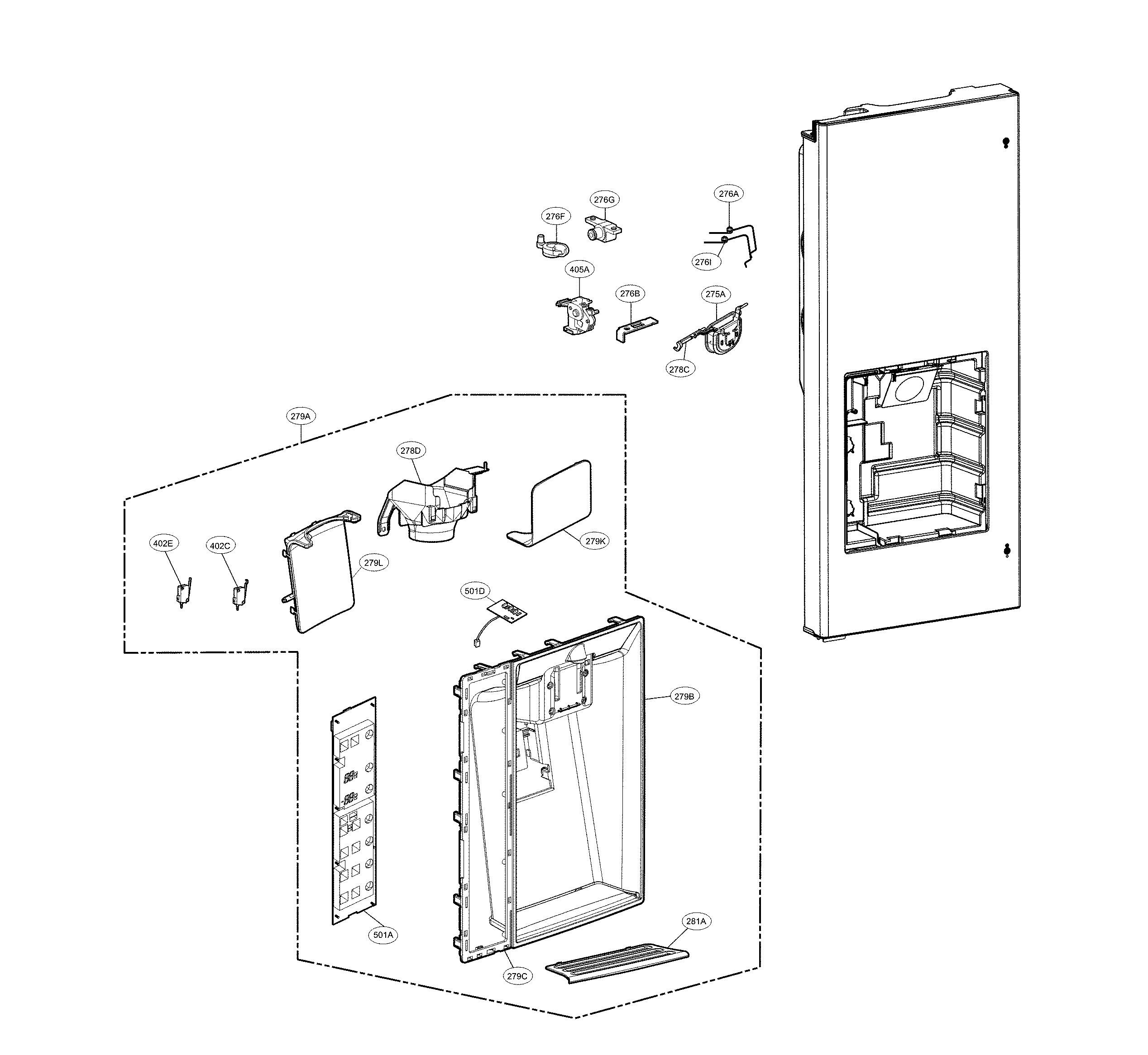 DISPENSER PARTS