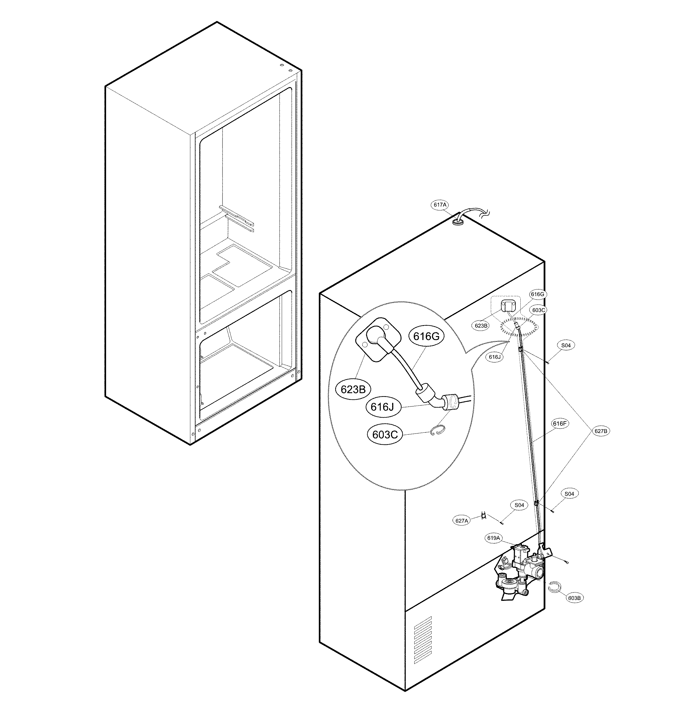 VALVE AND WATER PARTS