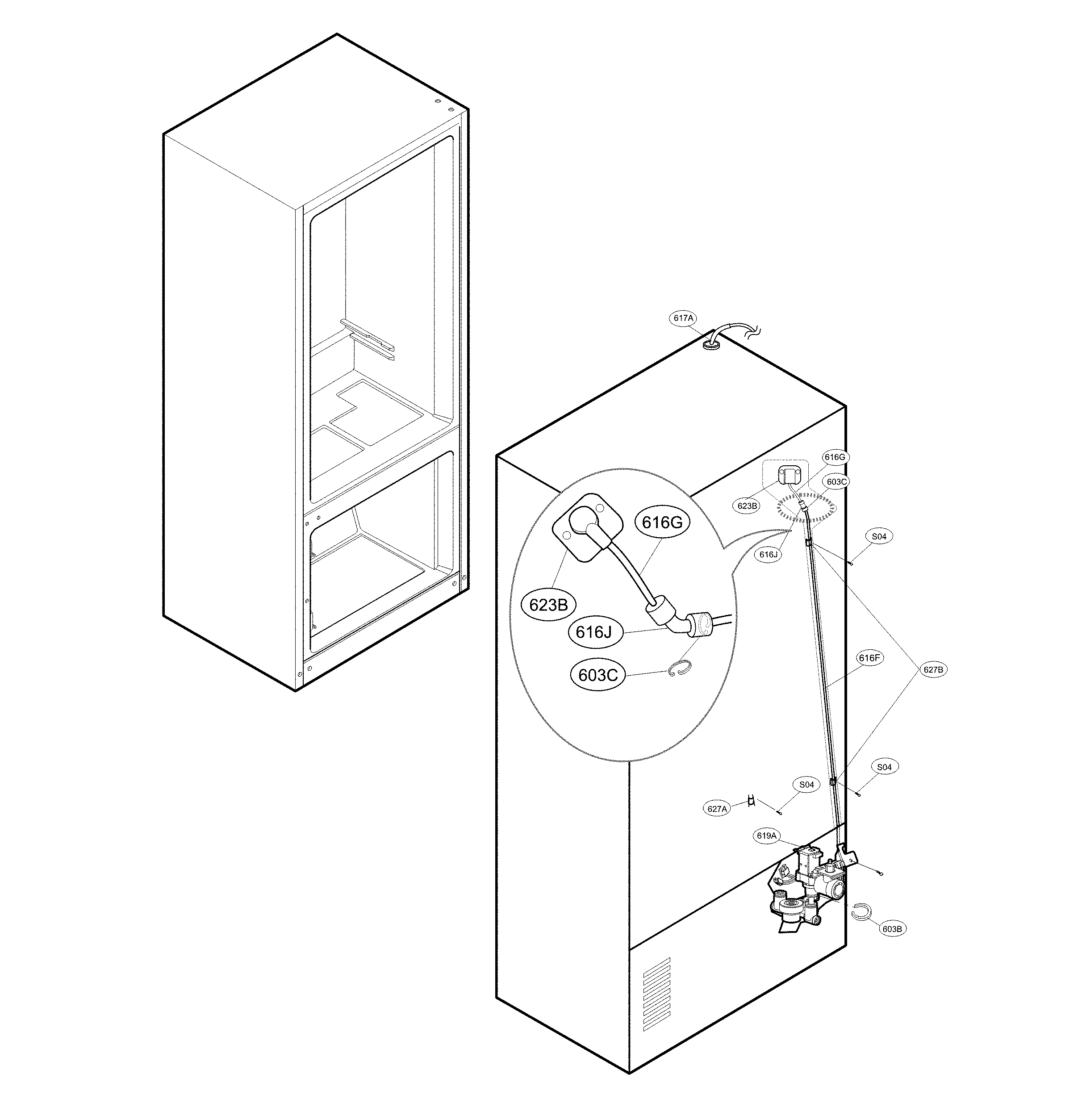 Valve and water parts