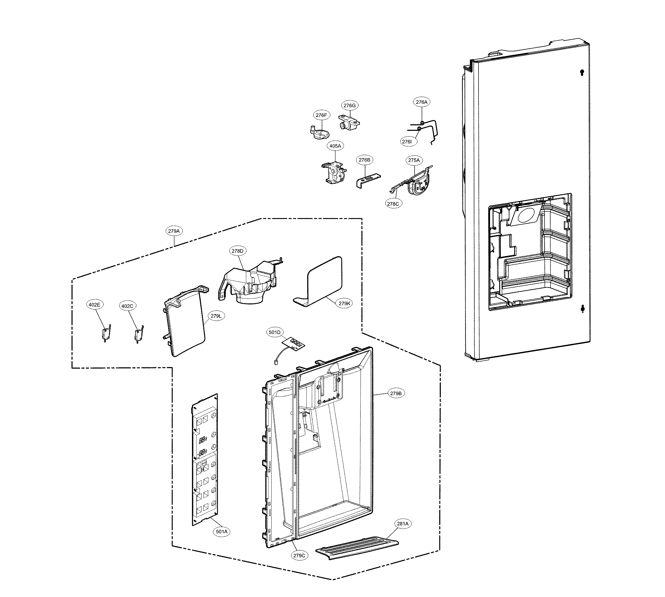 DISPENSER PARTS