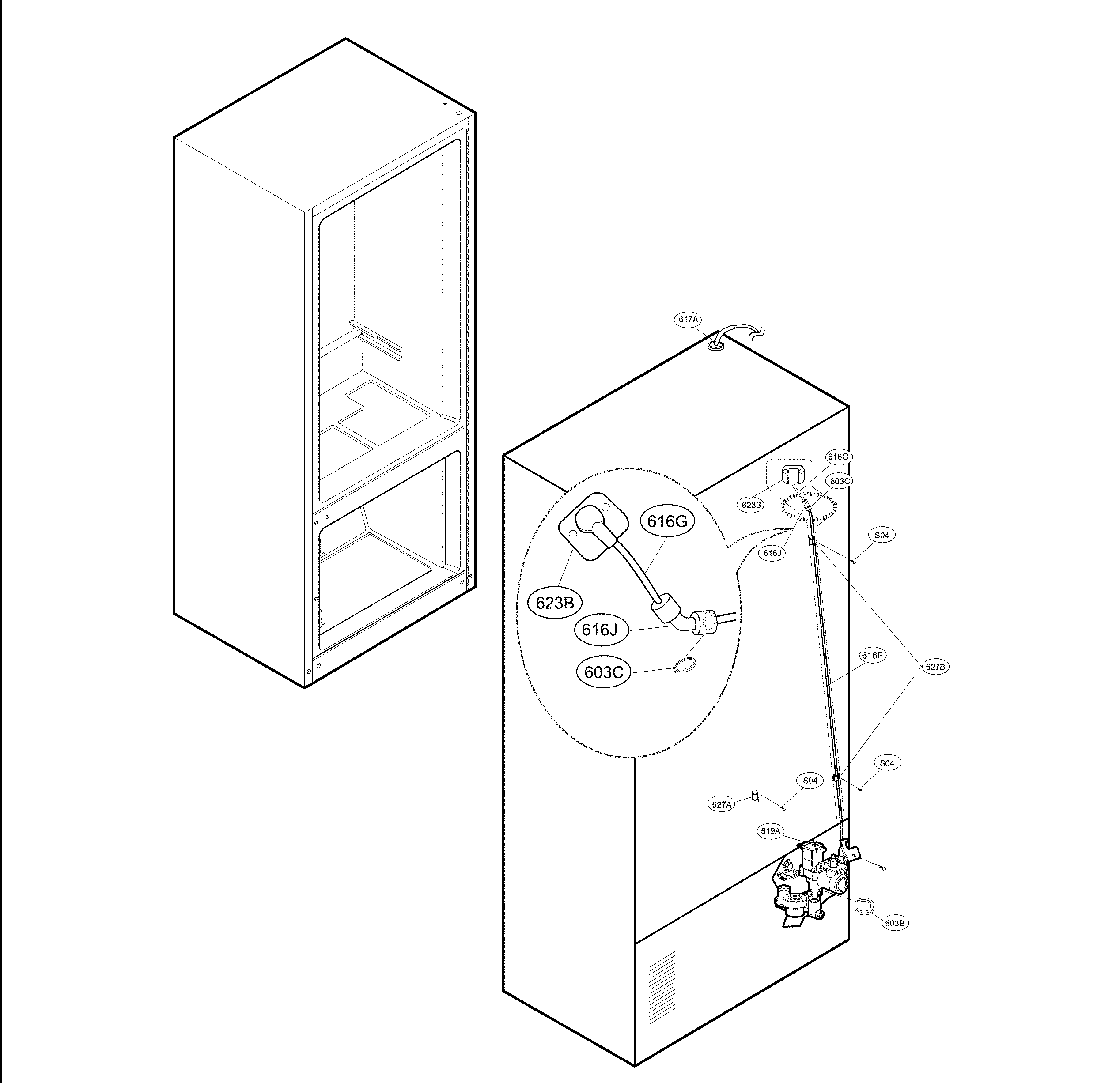 VALVE AND WATER PARTS