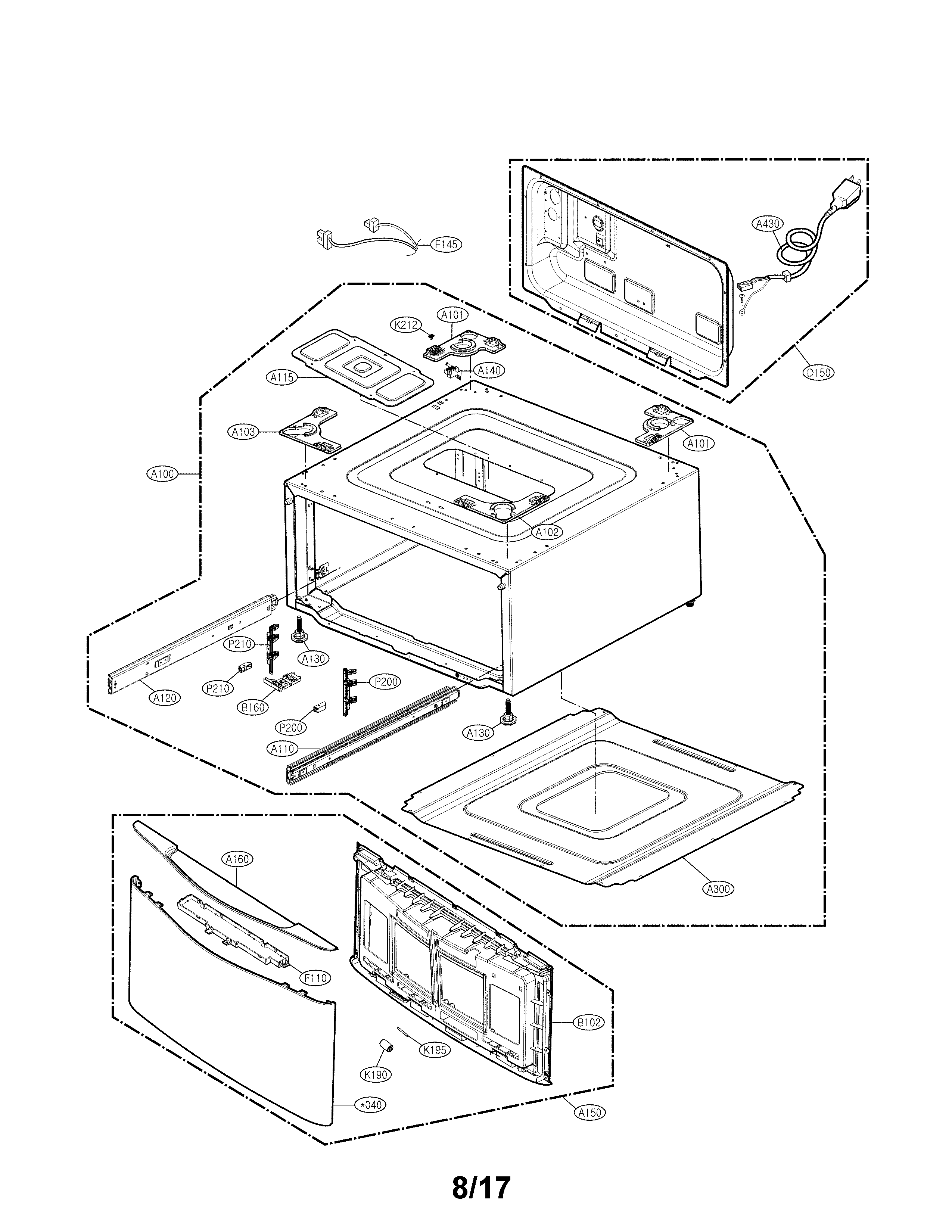 Outer case parts