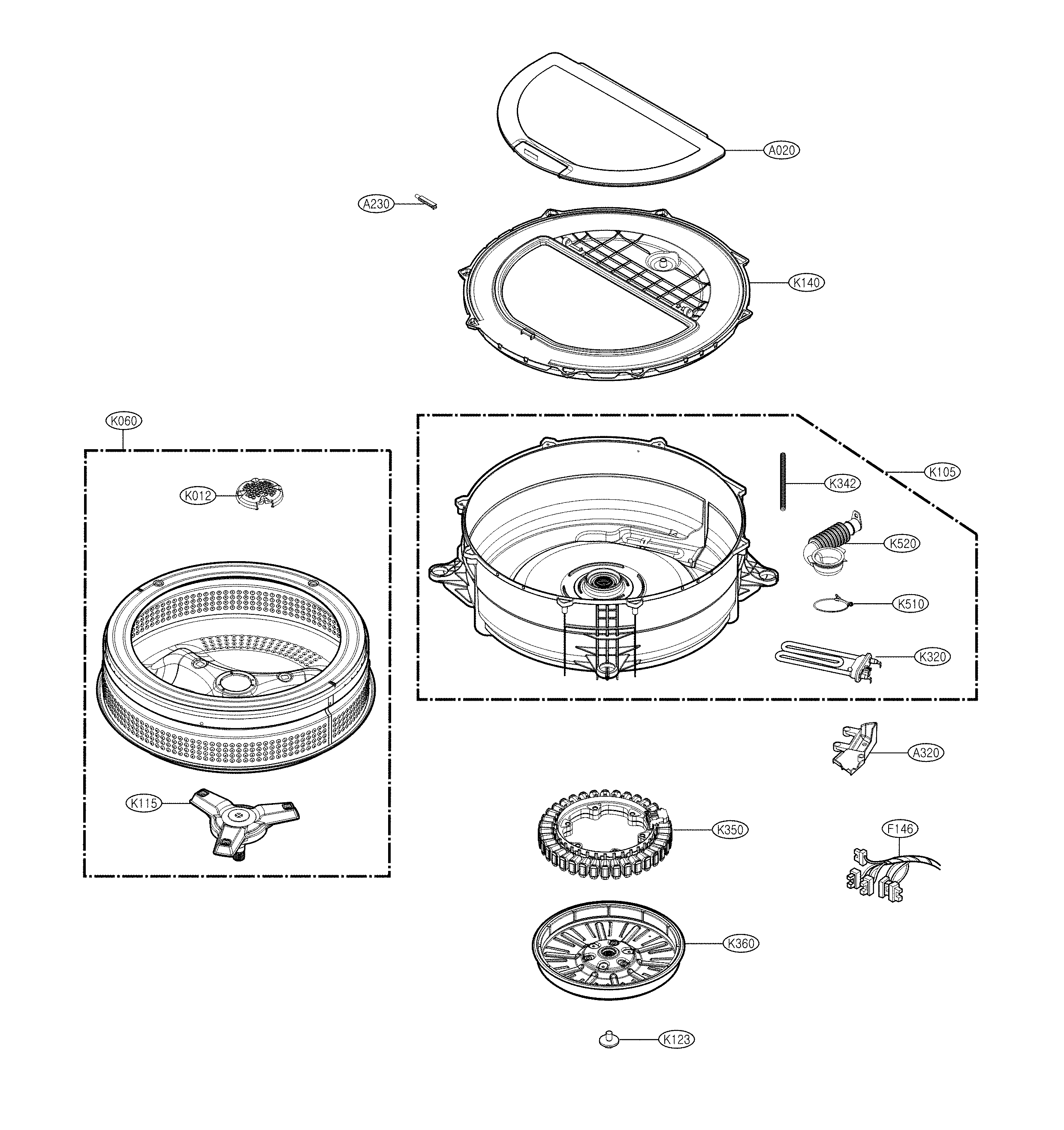 Tub parts
