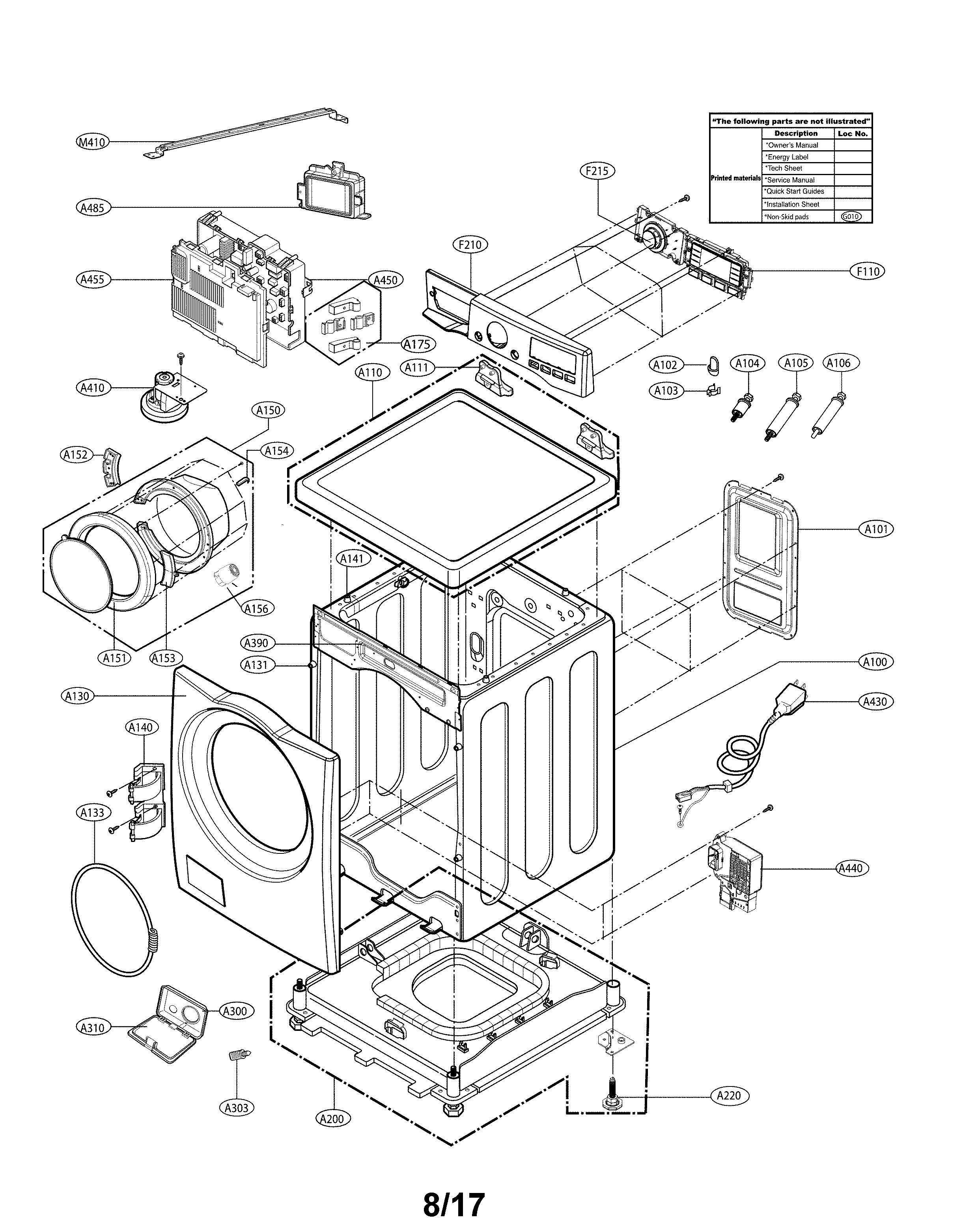 CABINET & CONTROL PANEL PARTS