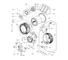 Kenmore 79641393511 drum & tub parts diagram