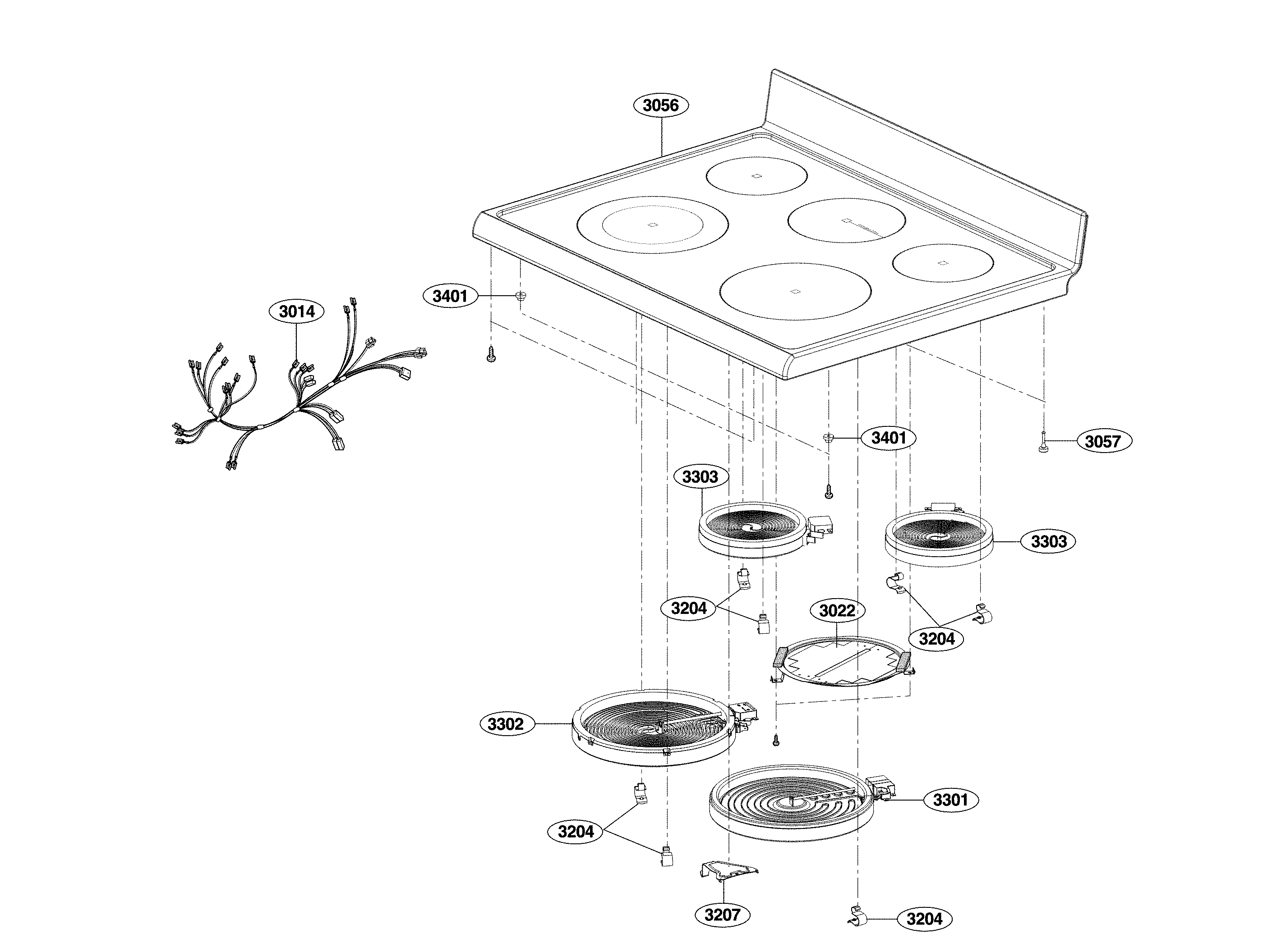 Cooktop parts