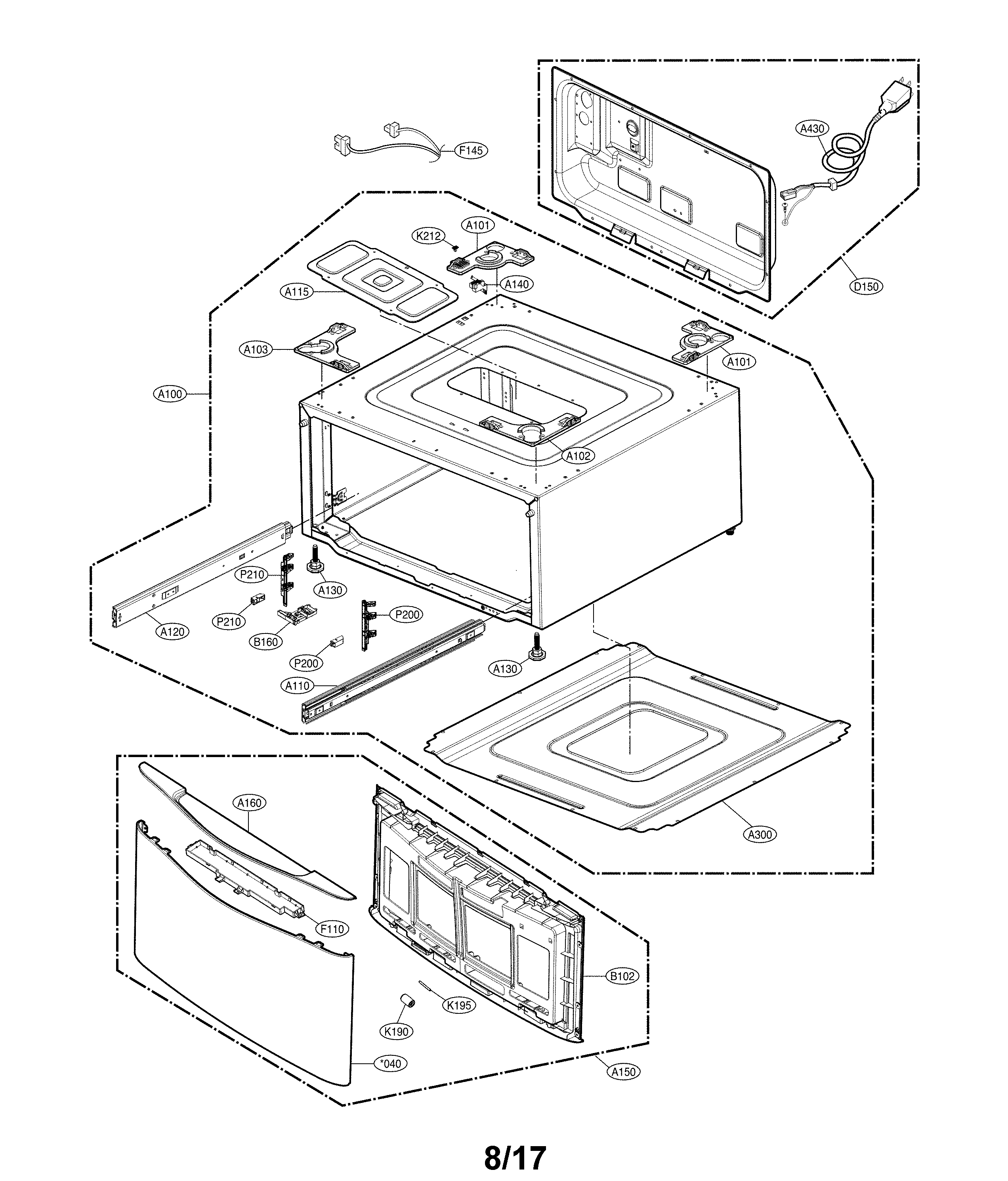 Outer case parts
