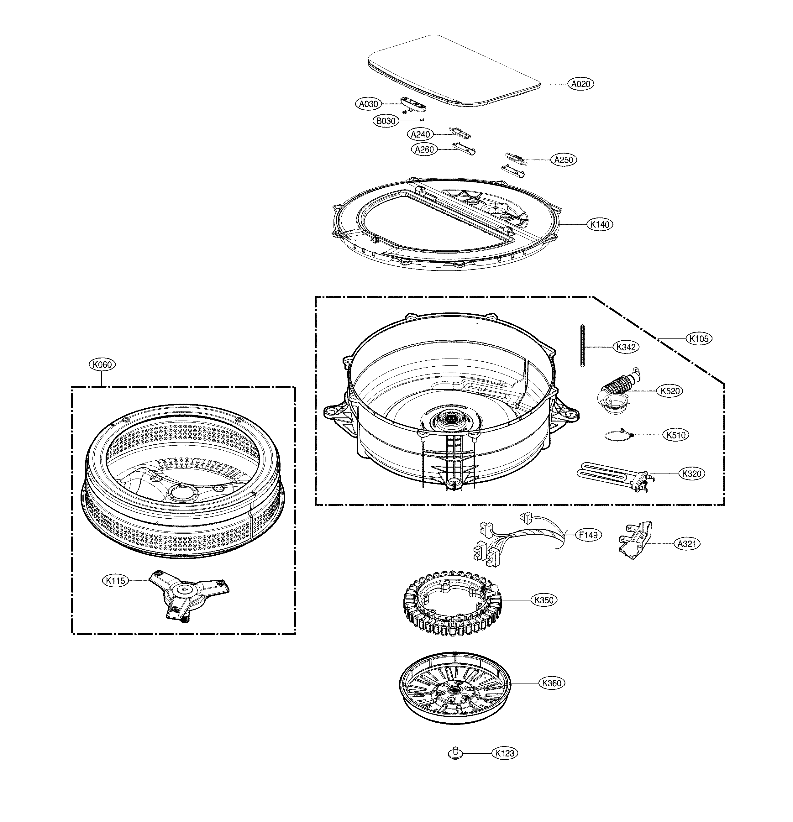 Tub parts