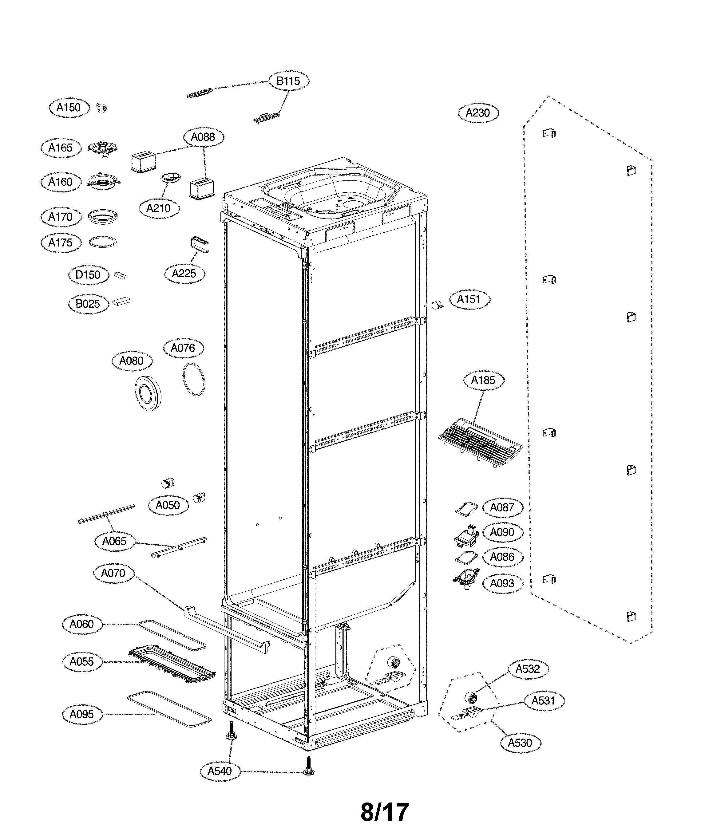 Exploded view parts