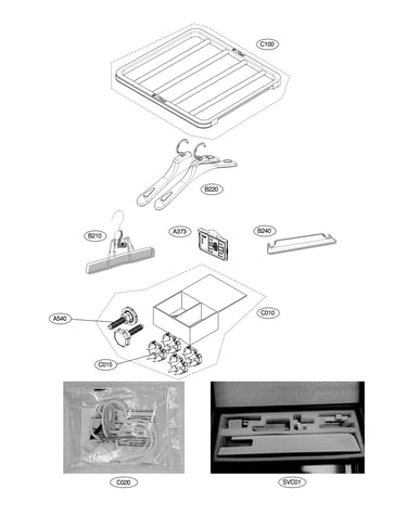 Exploded view parts