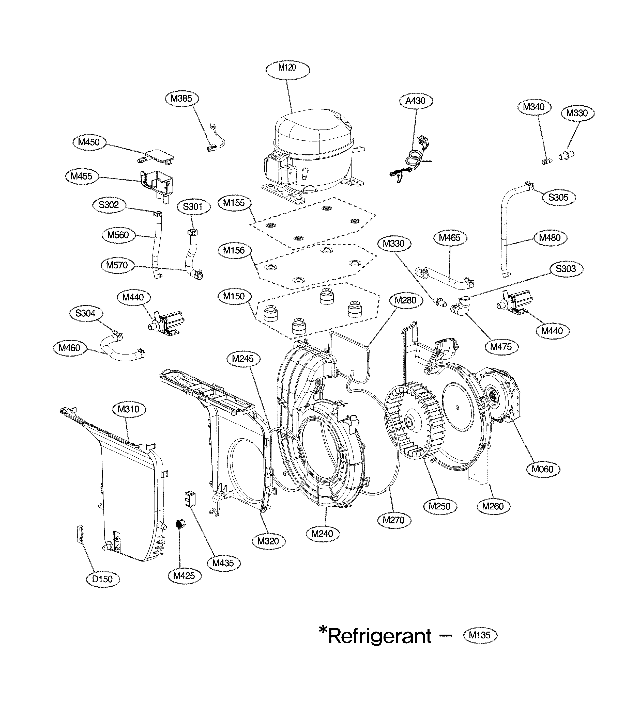 Exploded view parts