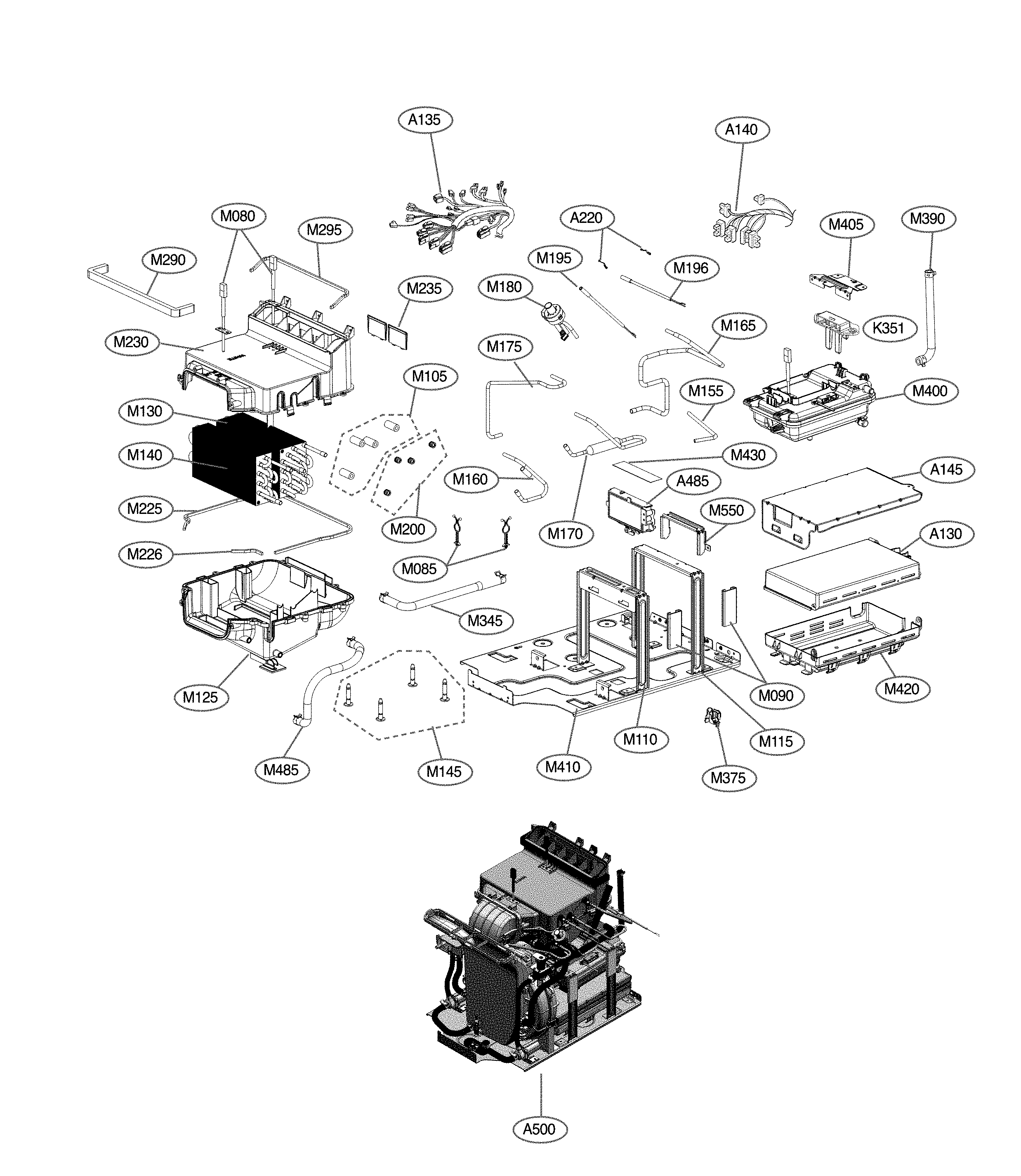 Exploded view parts